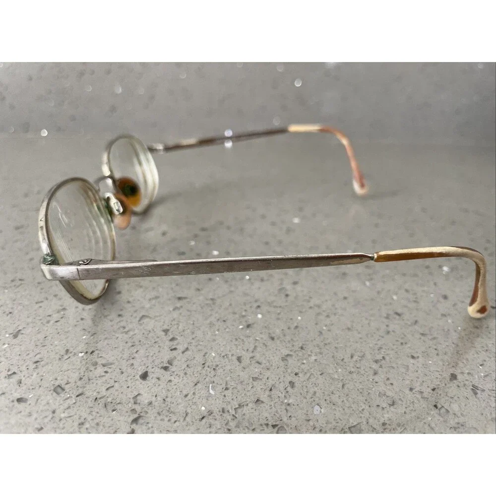 Luxottica Italy LU 1292 T293 50-18-135 Gold Eyeglasses Frames ONLY Full Rim Oval